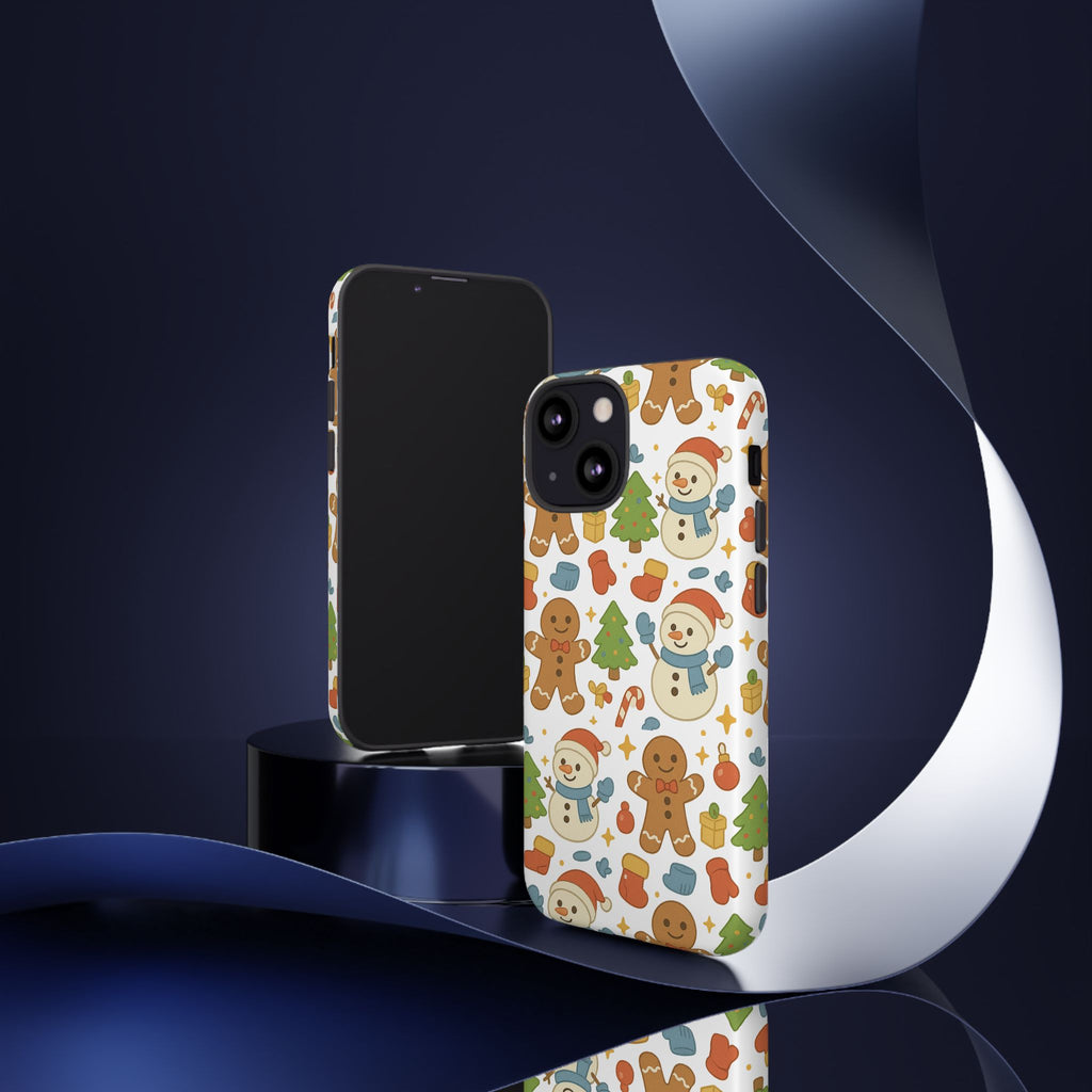 Cute Gingerbread/ Snowmen Christmas Phone Case
