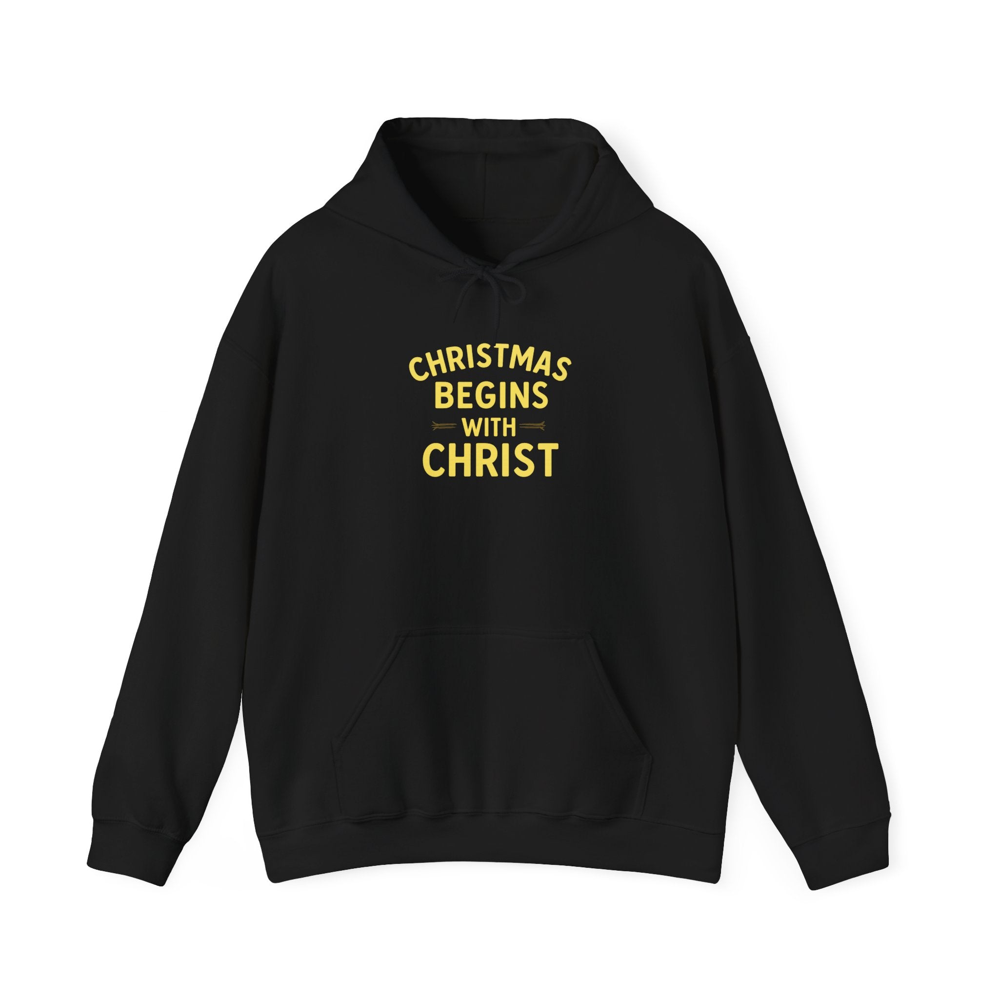Christmas Begins with Christ Hoodie