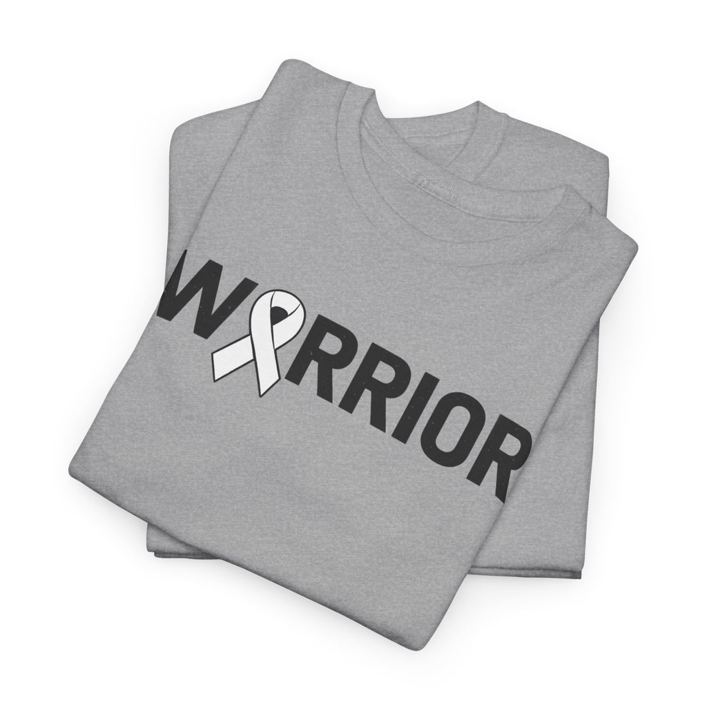 White Ribbon Warrior Unisex Gildan T-Shirt