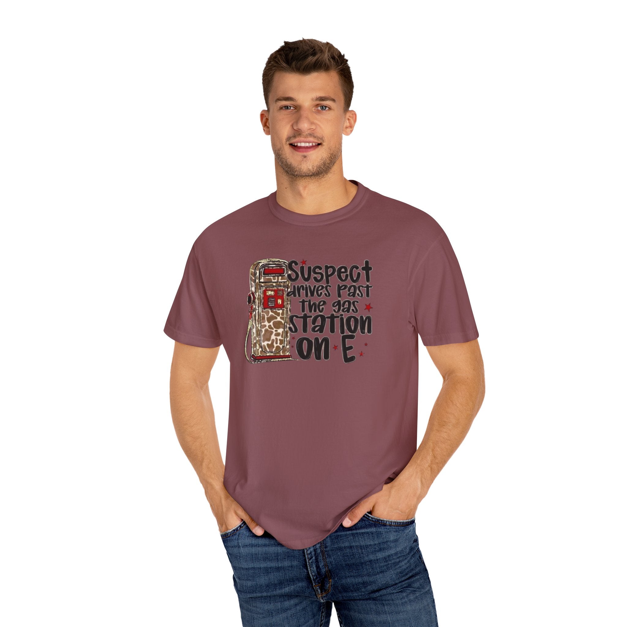 Suspect Drives on E Unisex T-Shirt