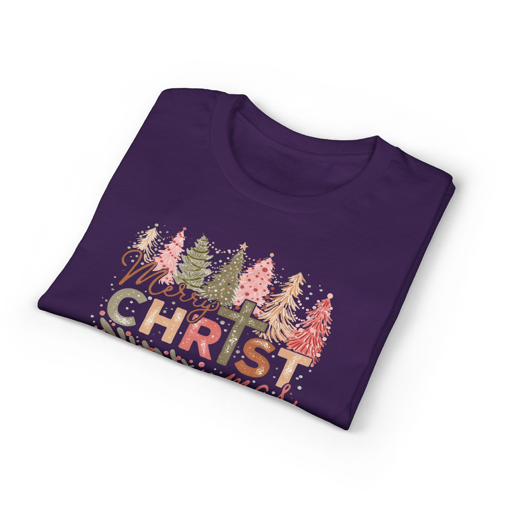 Merry Christmas Cross Gildan unisex T-Shirt