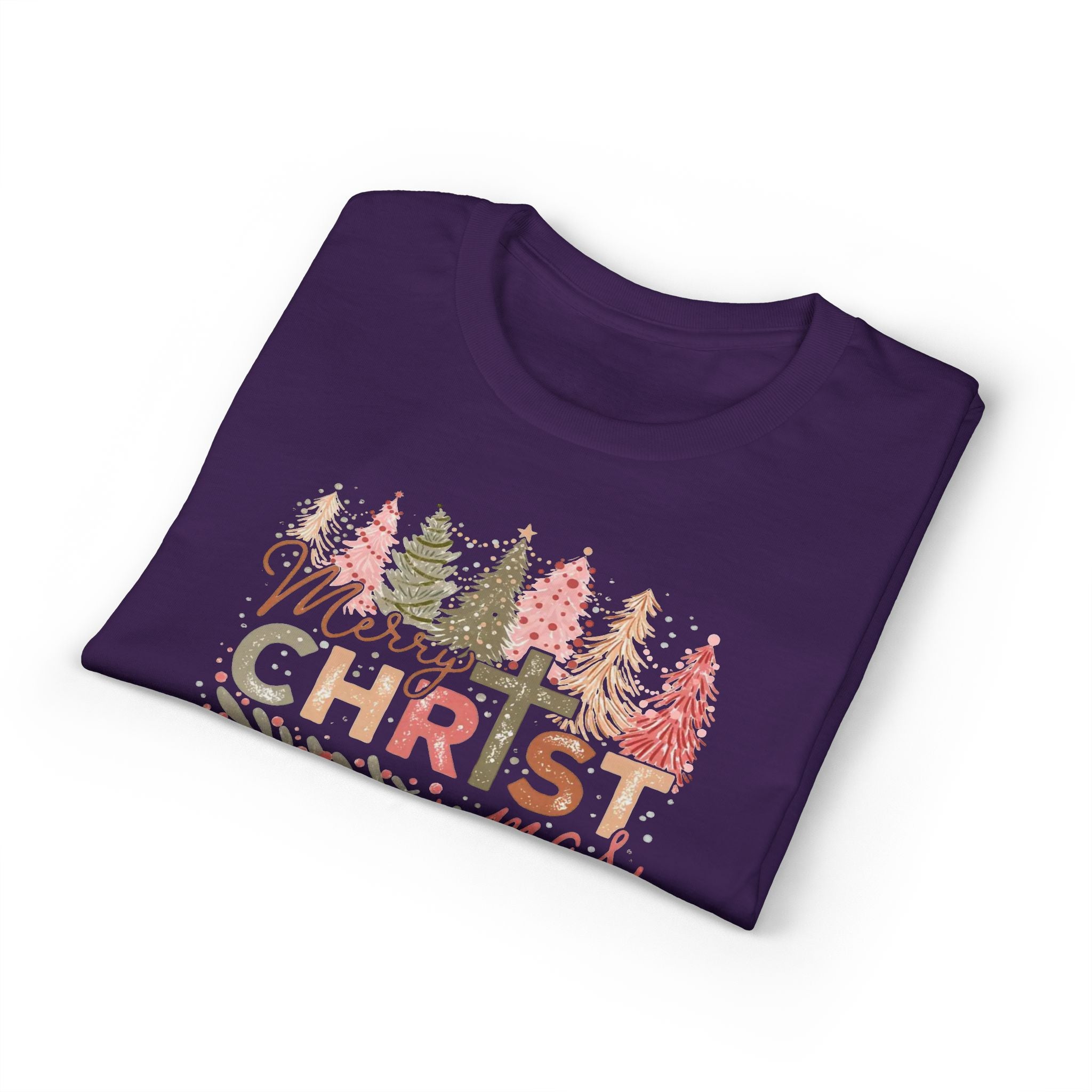 Merry Christmas Cross Gildan unisex T-Shirt