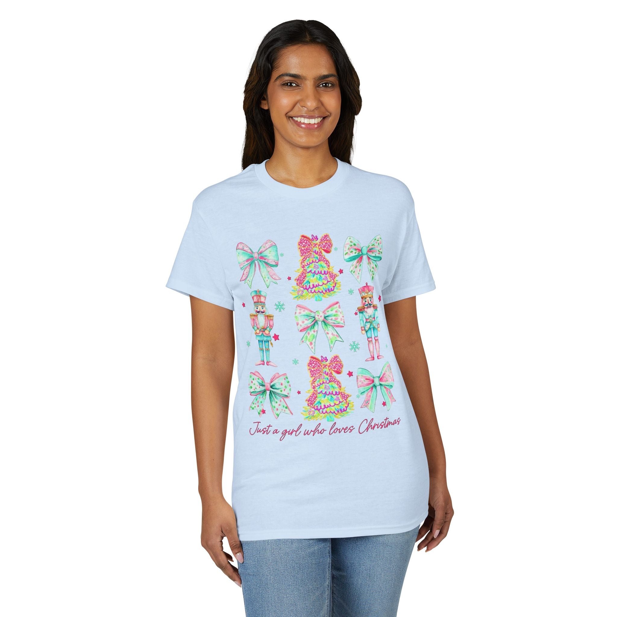 Just a Girl Who Loves Christmas Gildan unisex T-Shirt