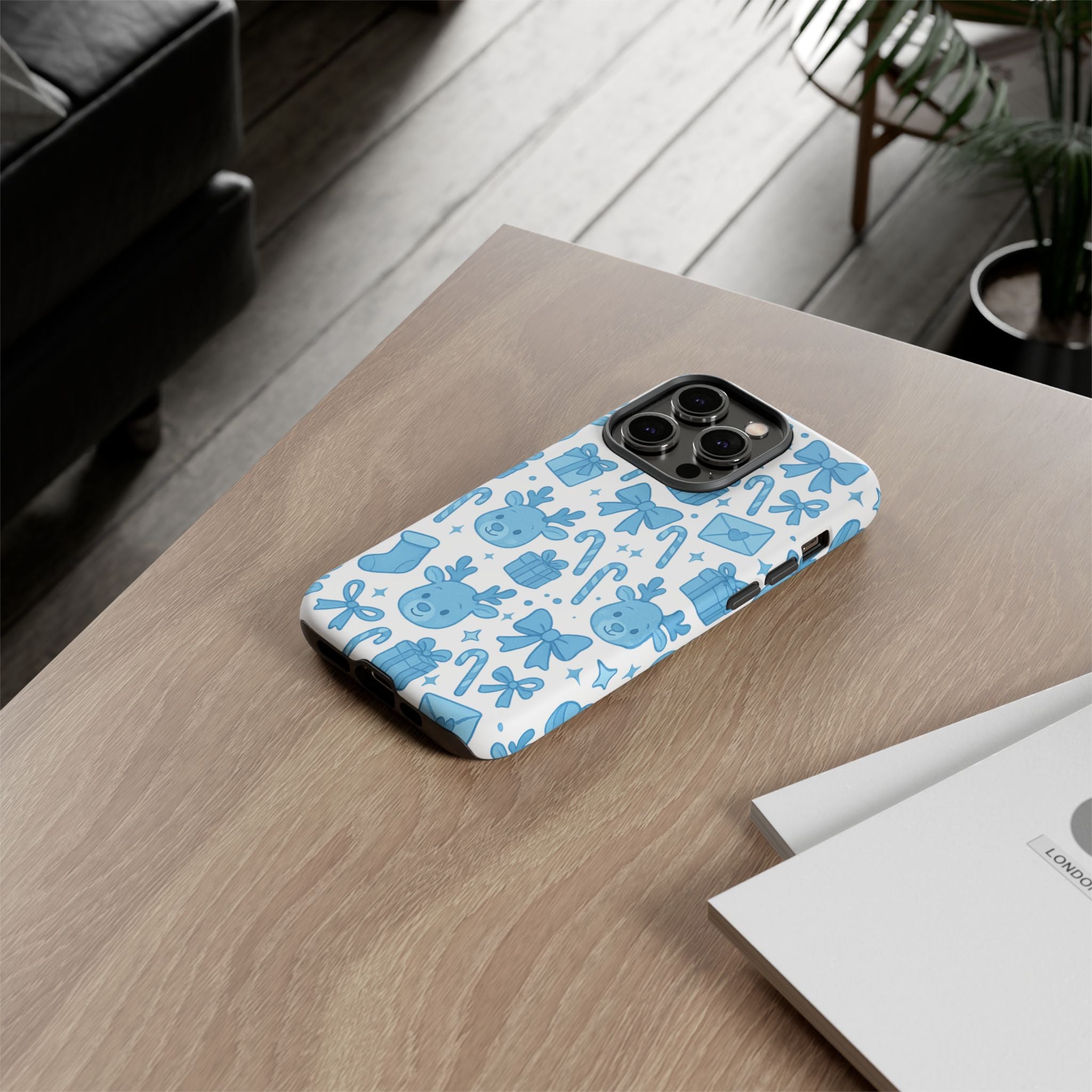 Cute Blue Christmas Phone Case