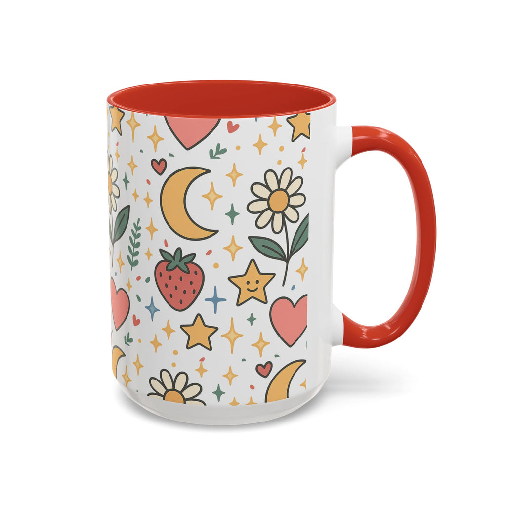 Cute Strawberries/ Flowers Mug