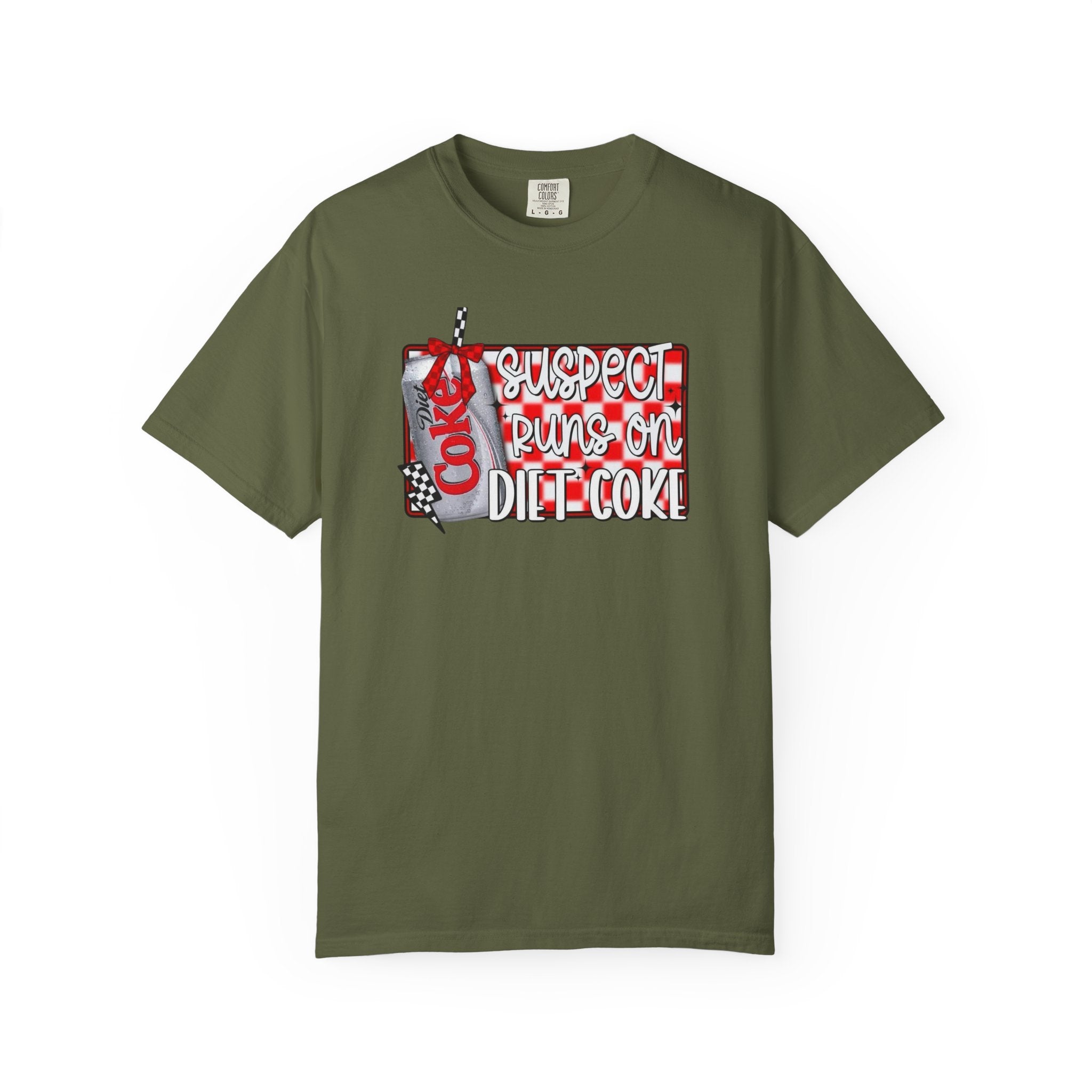 Suspect Runs on Diet Coke Unisex T-Shirt