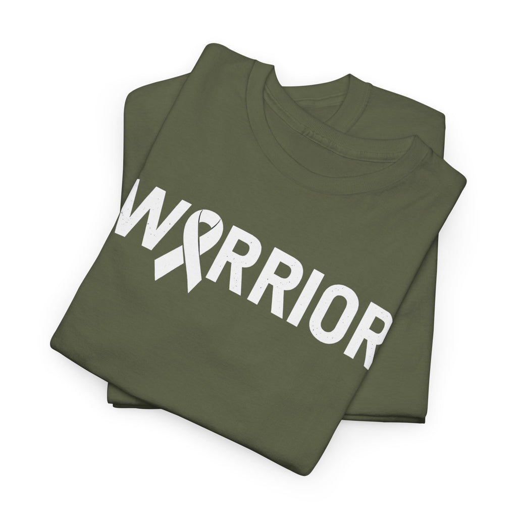 White Ribbon Warrior Unisex Gildan T-Shirt