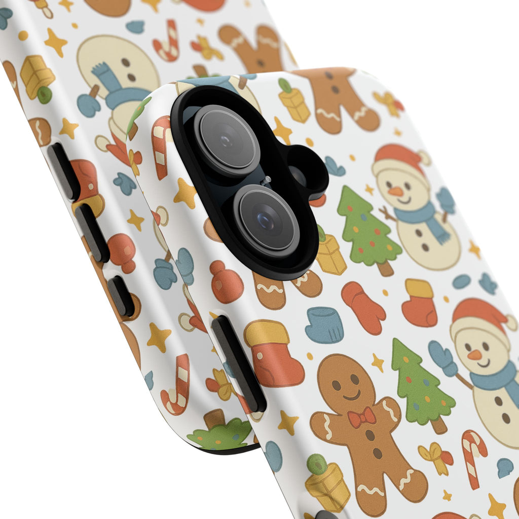 Cute Gingerbread/ Snowmen Christmas Phone Case