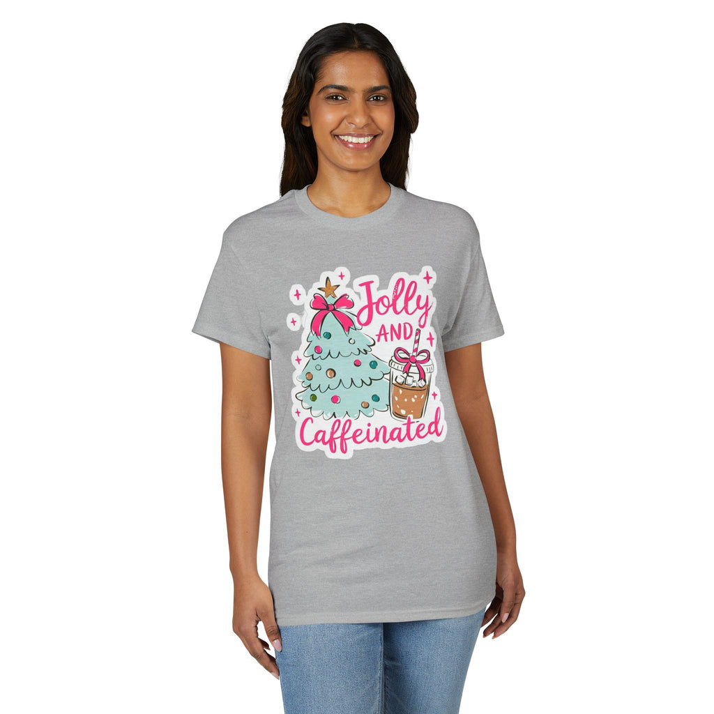 Jolly and Caffeinated Gildan unisex T-Shirt