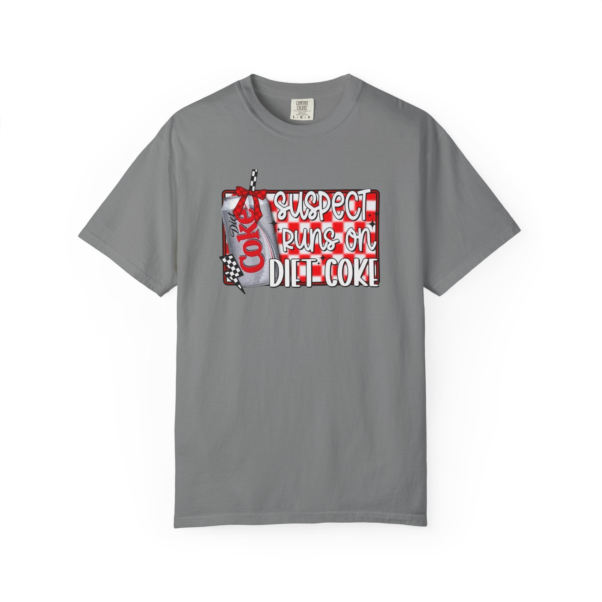Suspect Runs on Diet Coke Unisex T-Shirt