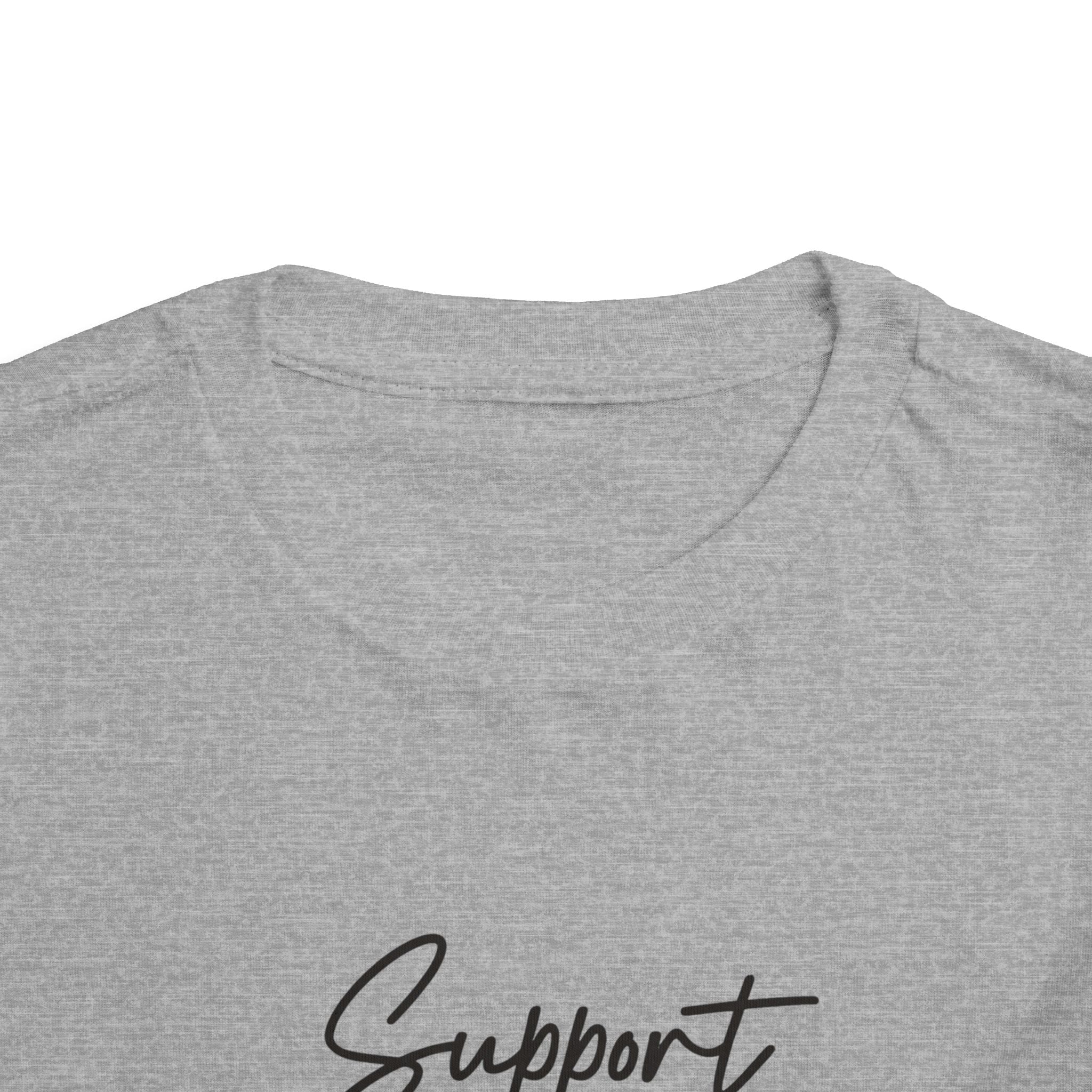 White Ribbon Support Toddler Tee