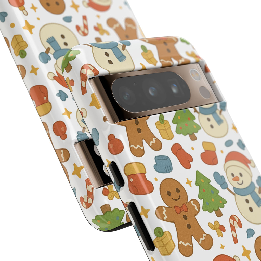 Cute Gingerbread/ Snowmen Christmas Phone Case