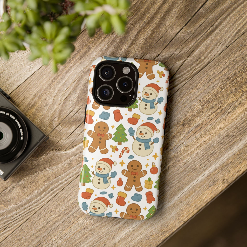 Cute Gingerbread/ Snowmen Christmas Phone Case