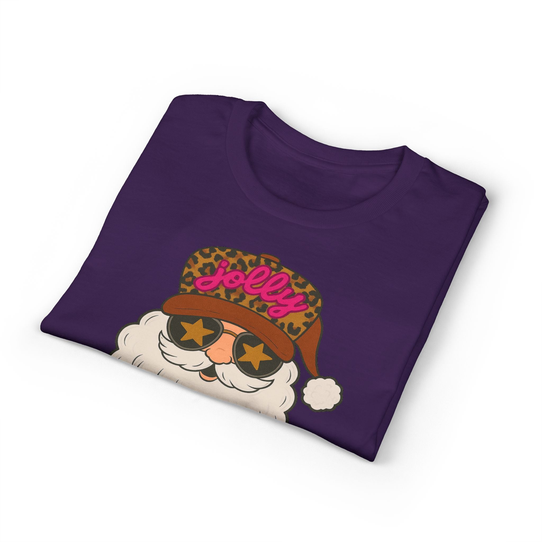 Leopard Jolly Santa Gildan unisex T-Shirt