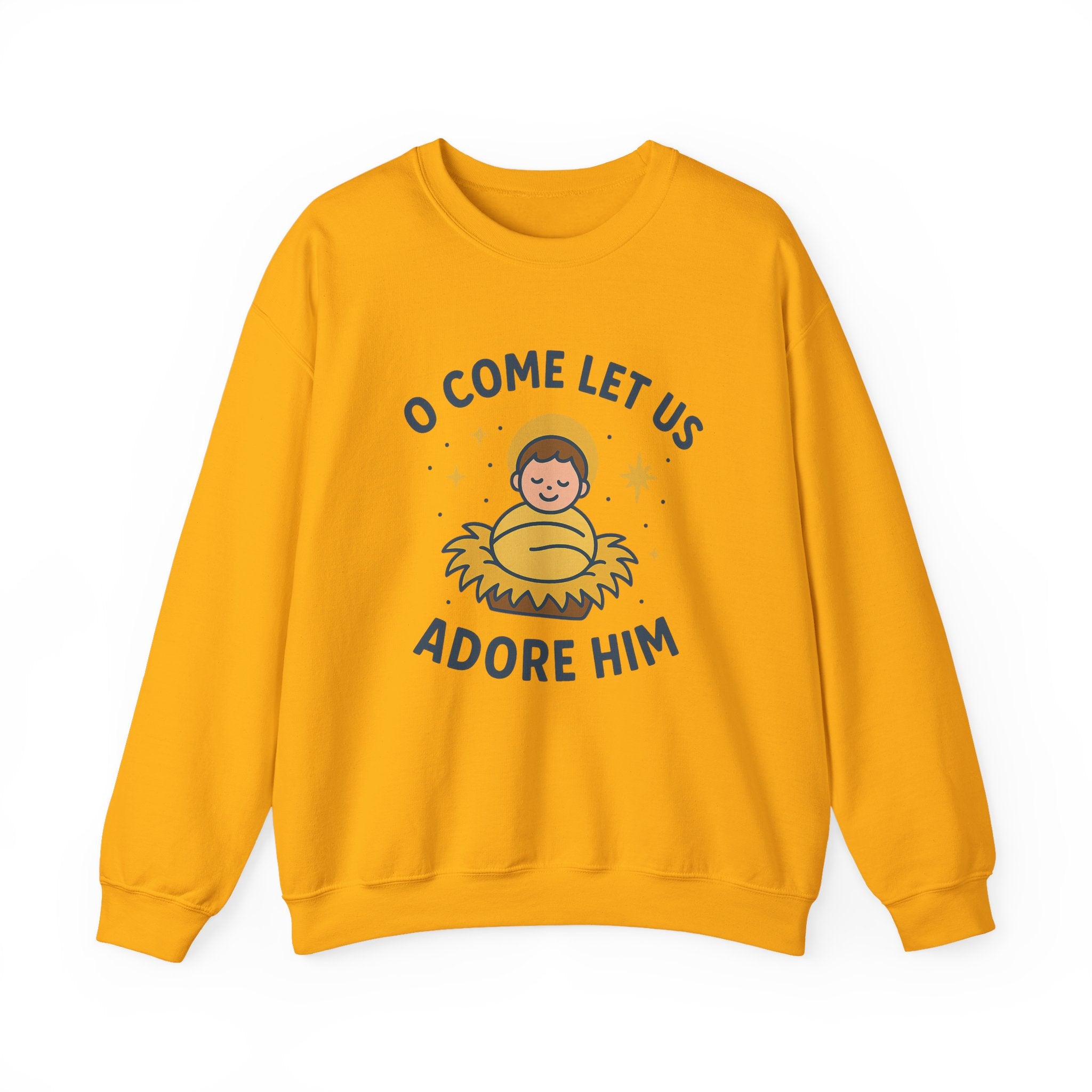 Christmas Unisex Sweatshirt O Come Let Us Adore Him