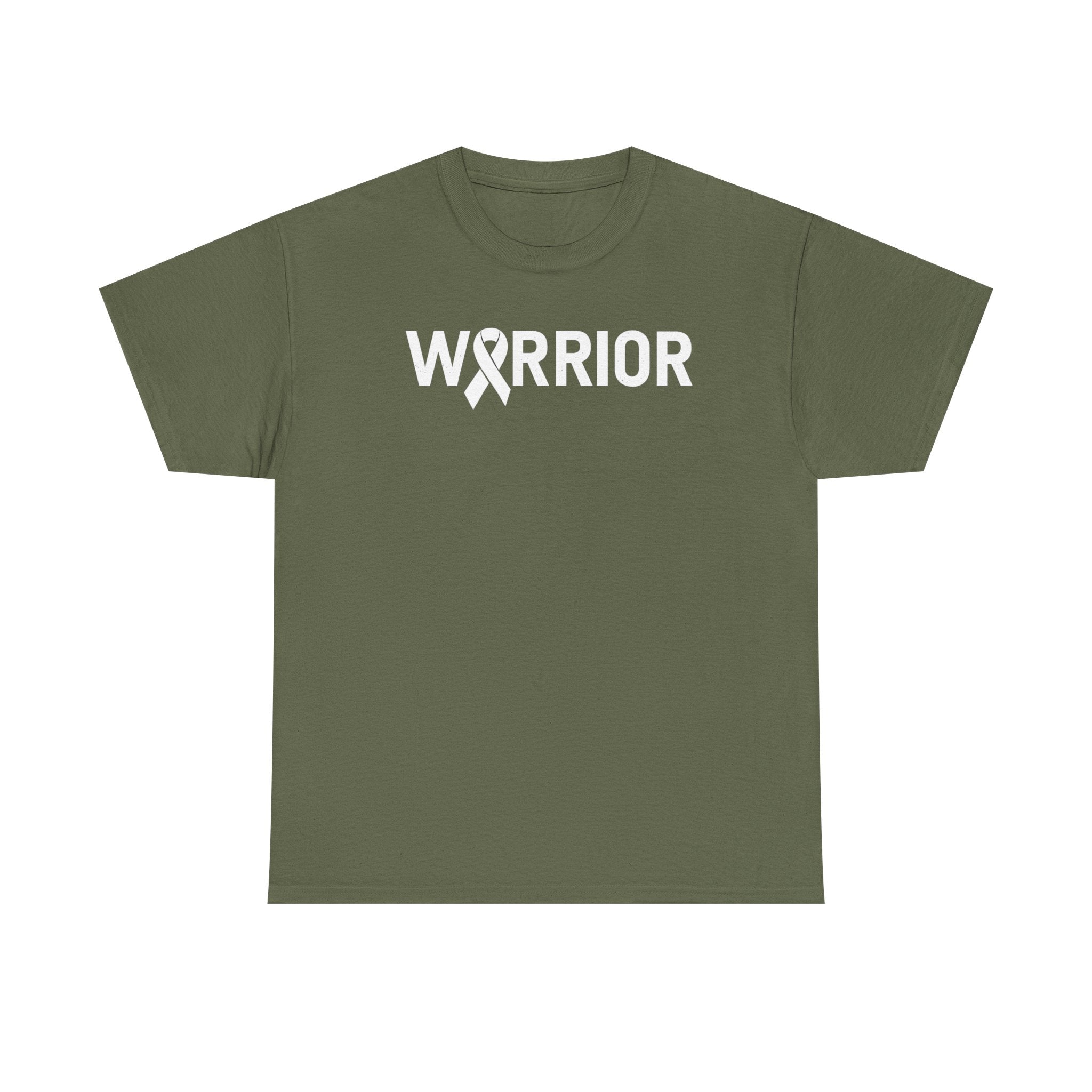 White Ribbon Warrior Unisex Gildan T-Shirt
