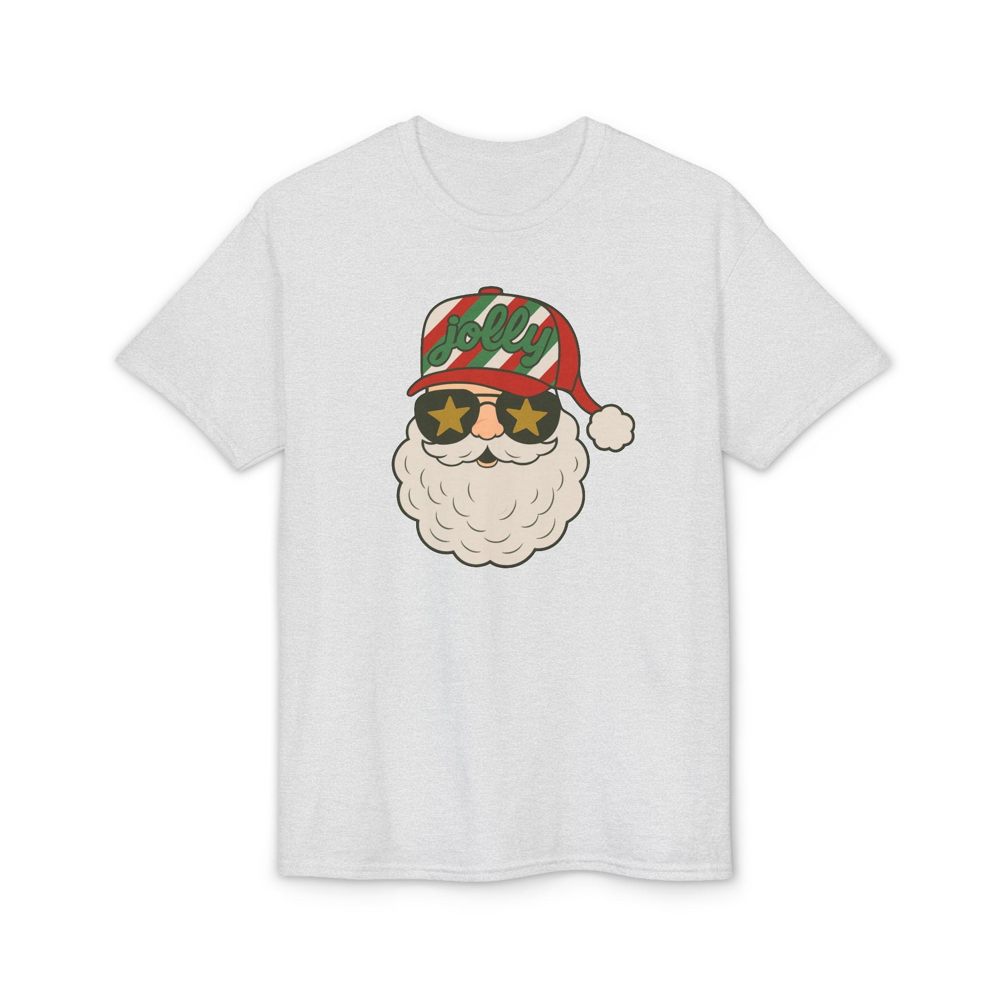 Striped Jolly Santa Gildan unisex T-Shirt
