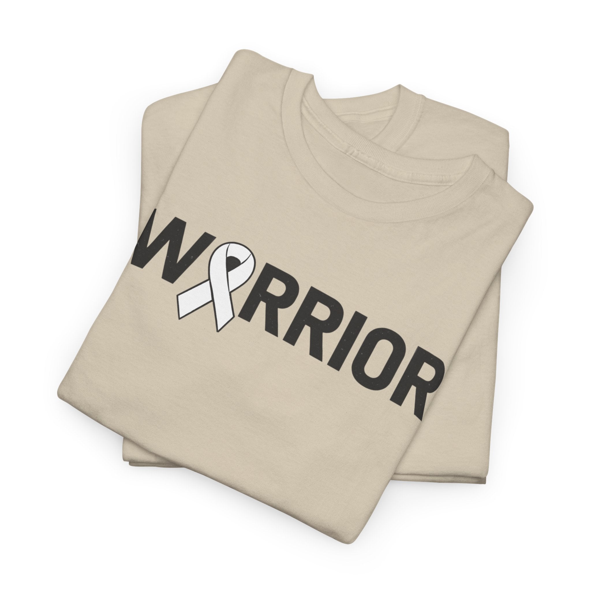White Ribbon Warrior Unisex Gildan T-Shirt