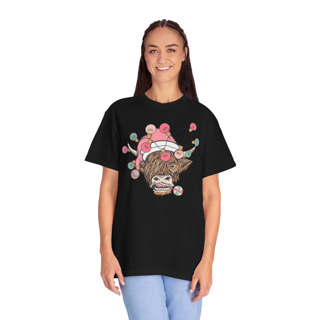 Christmas Cow Unisex T-Shirt