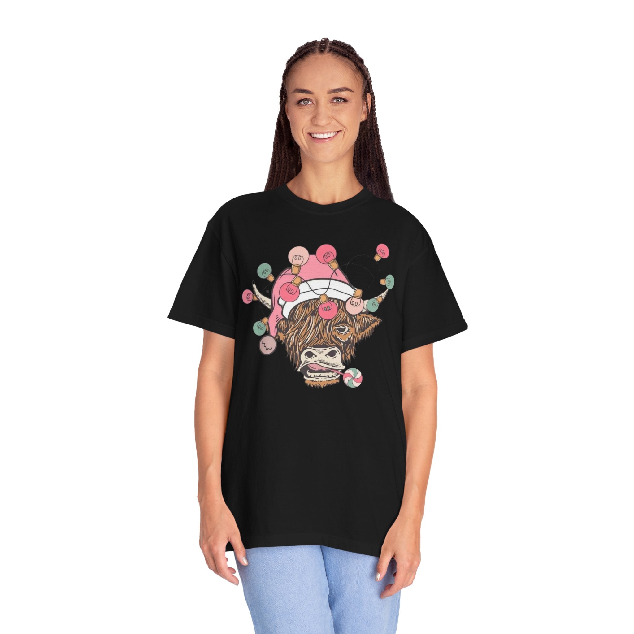 Christmas Cow Unisex T-Shirt