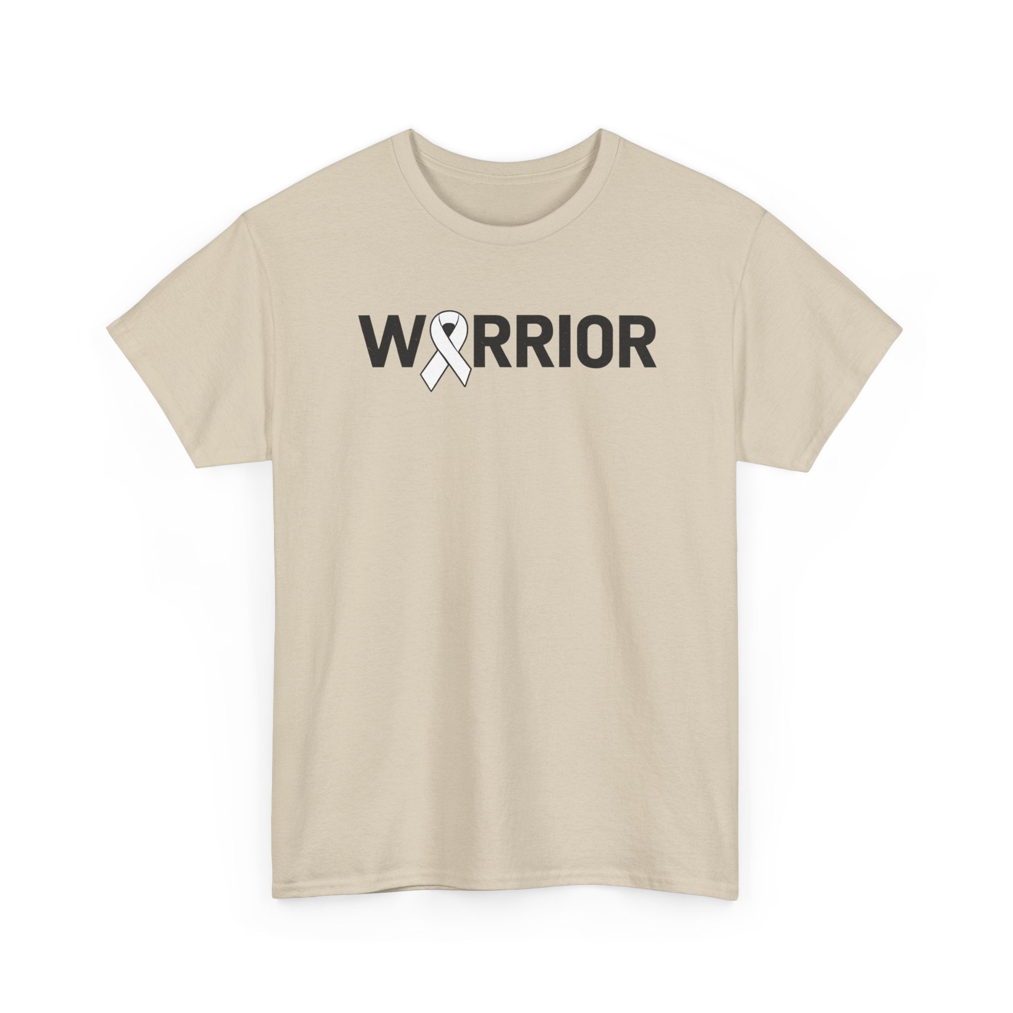 White Ribbon Warrior Unisex Gildan T-Shirt