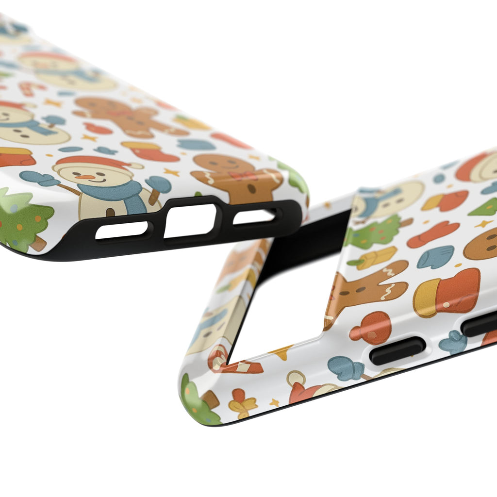 Cute Gingerbread/ Snowmen Christmas Phone Case