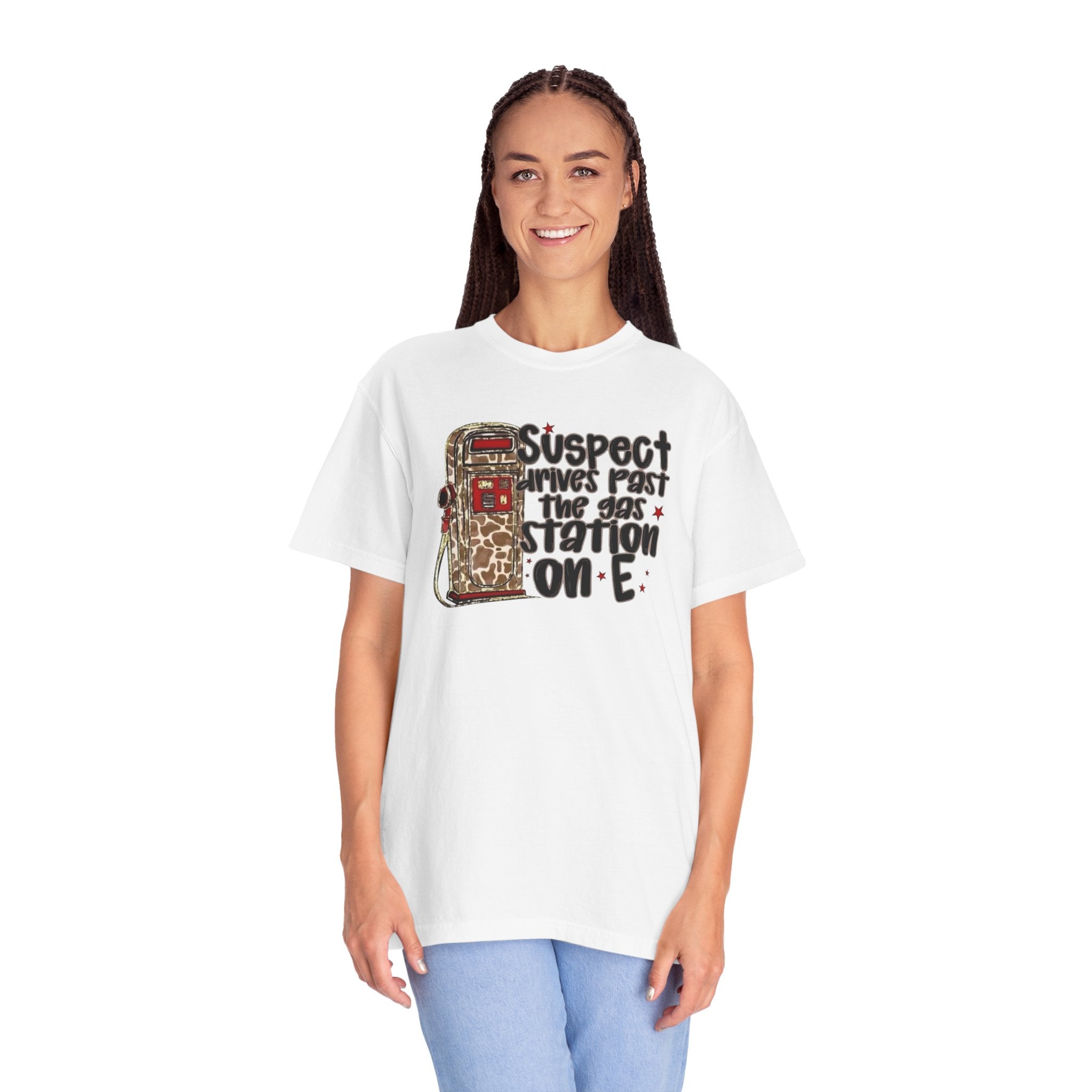 Suspect Drives on E Unisex T-Shirt