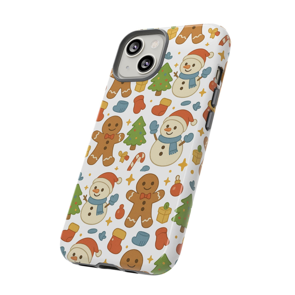 Cute Gingerbread/ Snowmen Christmas Phone Case