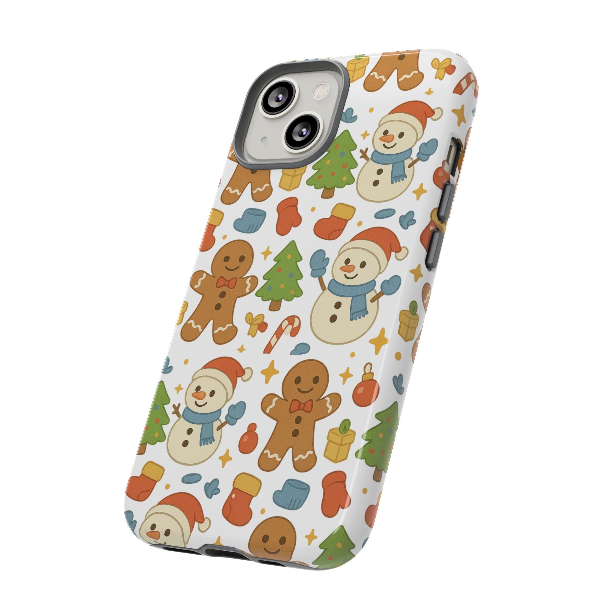 Cute Gingerbread/ Snowmen Christmas Phone Case