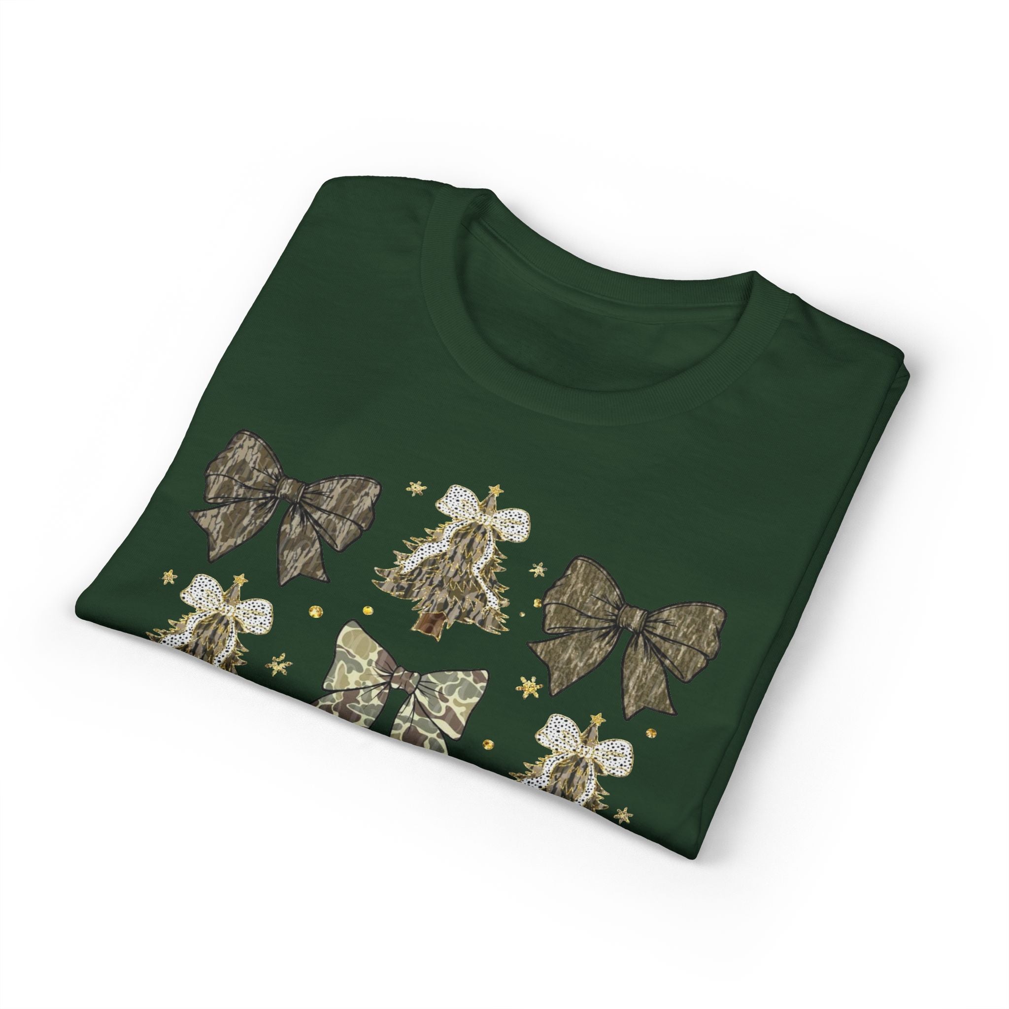 Camo Bows & Trees Gildan unisex T-Shirt
