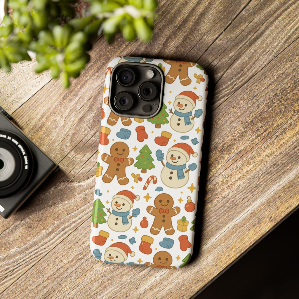 Cute Gingerbread/ Snowmen Christmas Phone Case