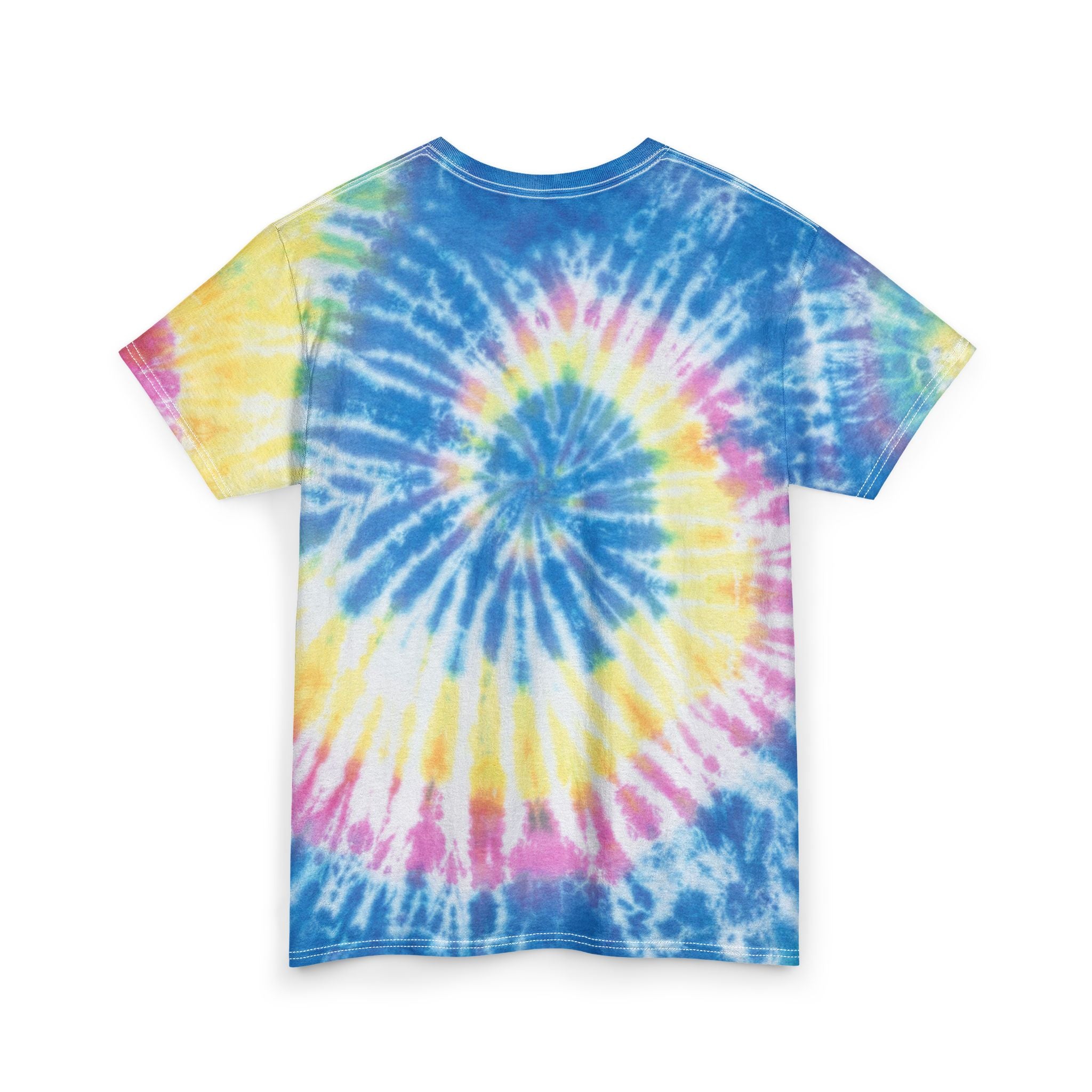 White Ribbon Support Tie-Dye Gildan unisex Tee