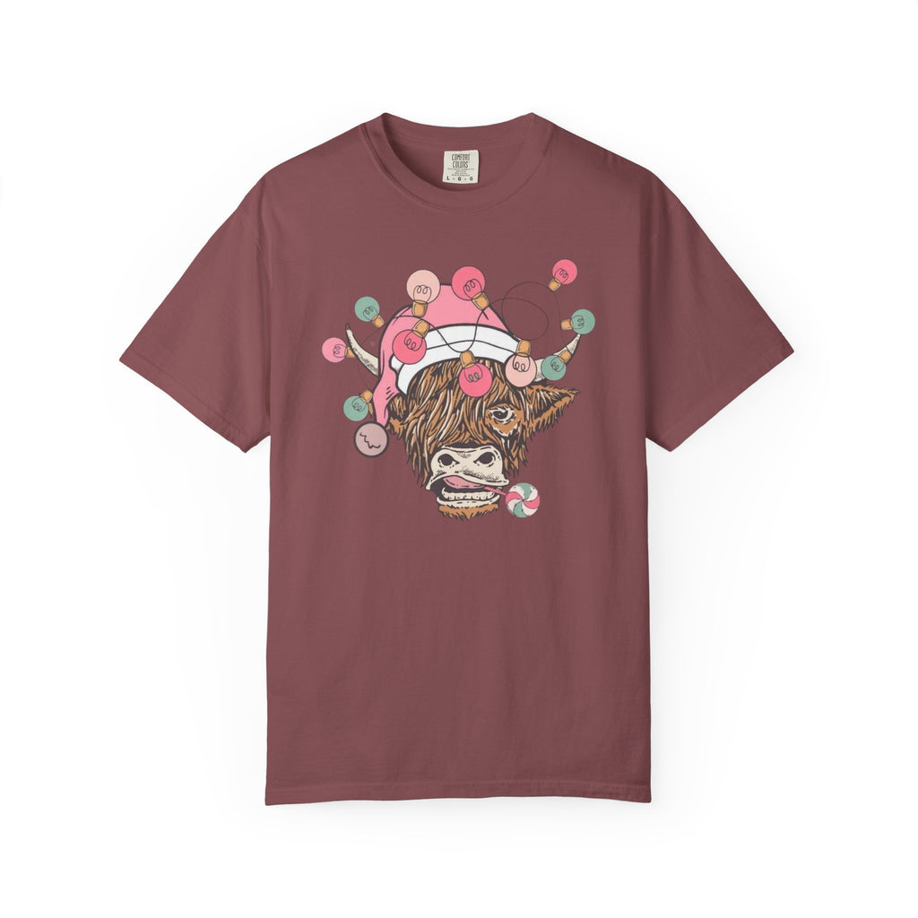 Christmas Cow Unisex T-Shirt