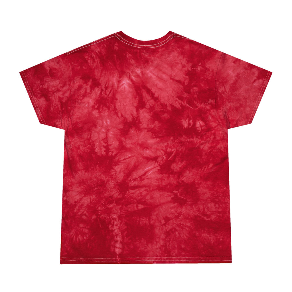 White Ribbon Support Tie-Dye Crystal Tee