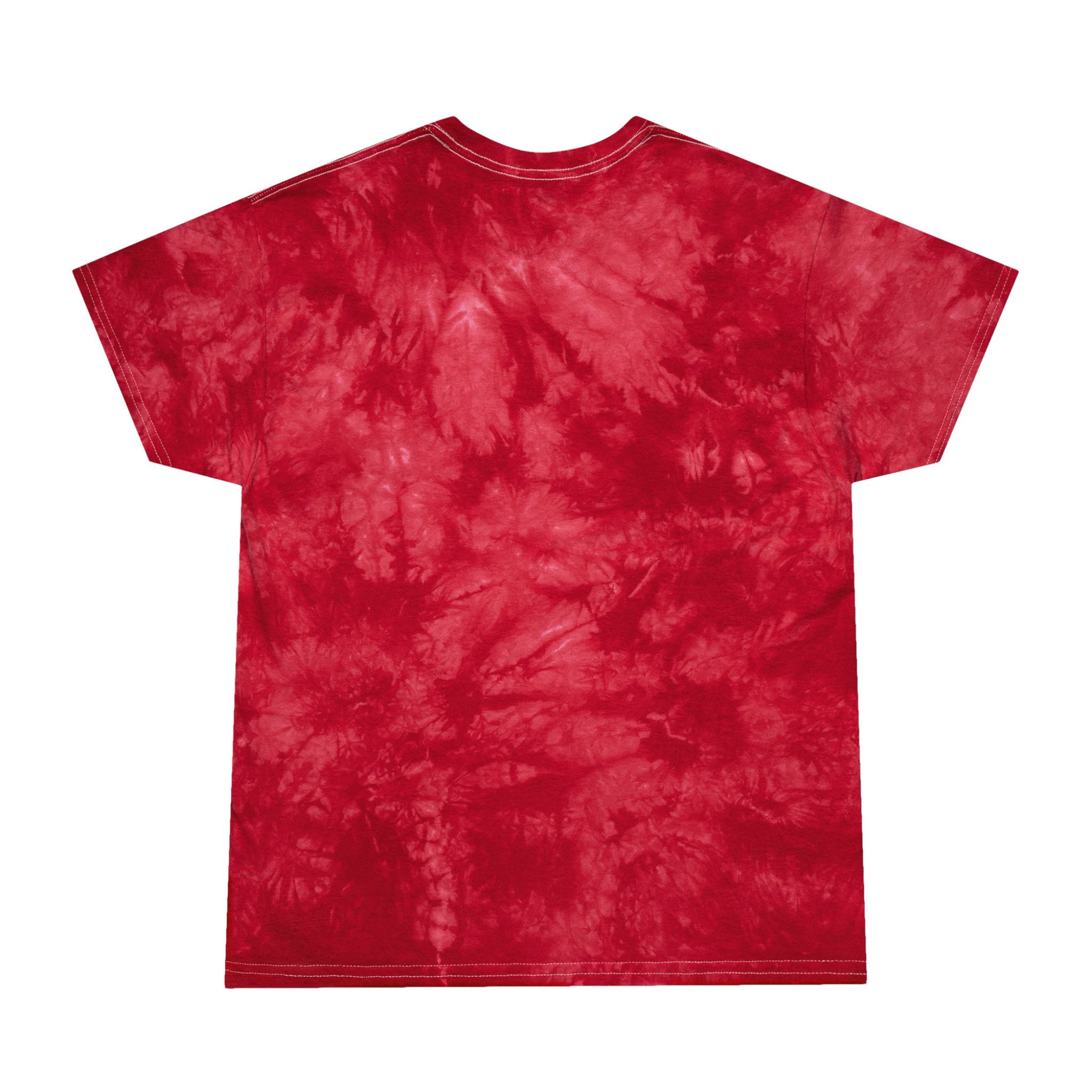White Ribbon Support Tie-Dye Crystal Tee