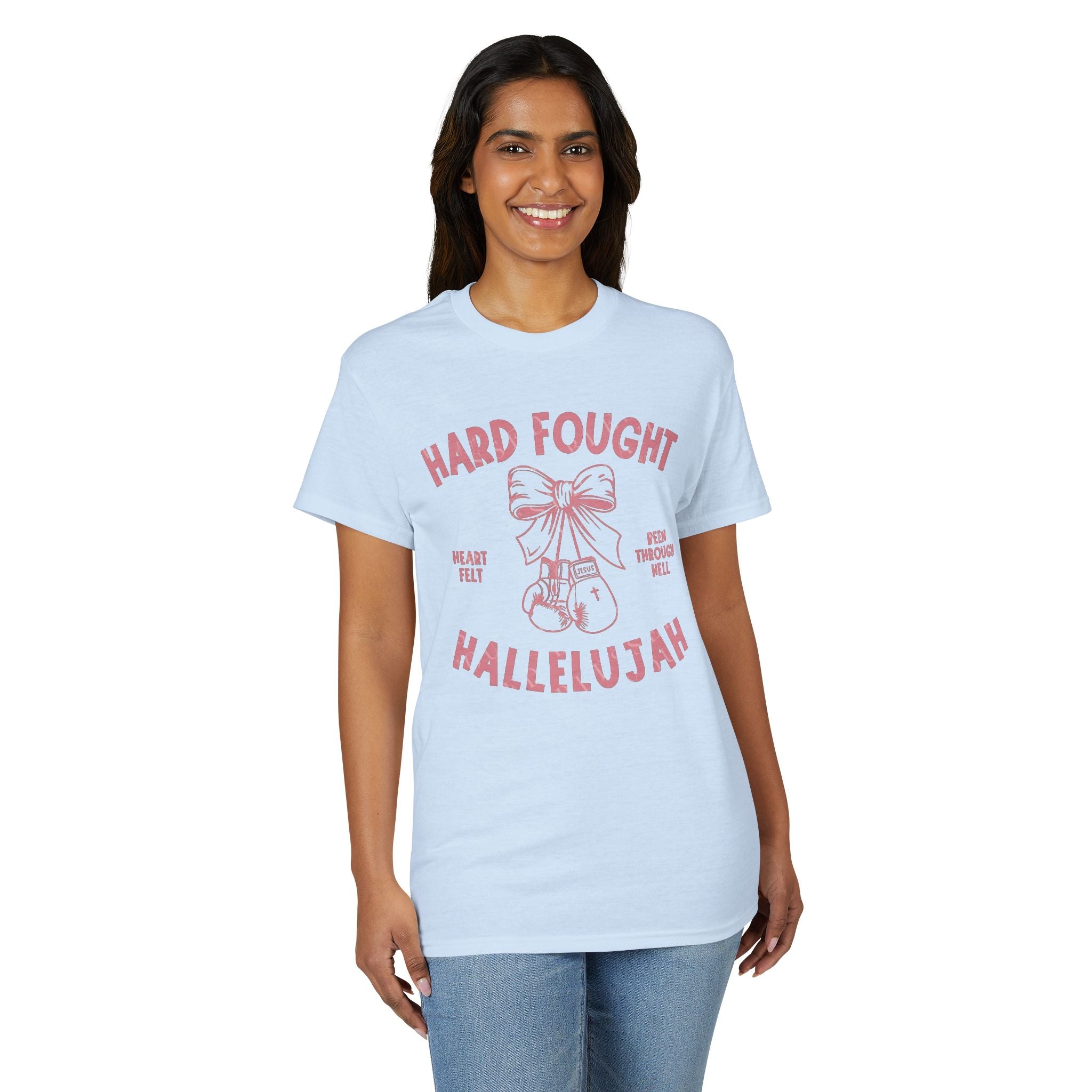 Hard Fought Hallelujah Gildan unisex T-Shirt