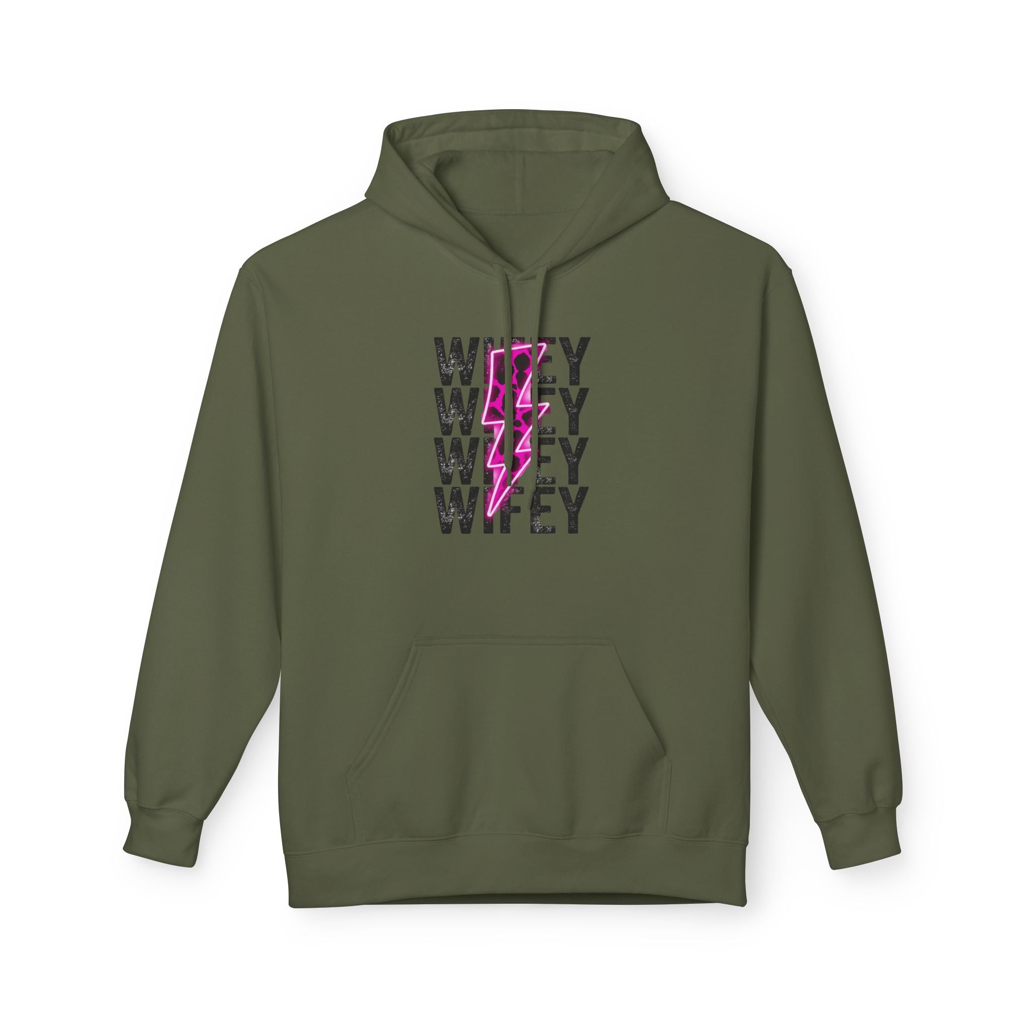 Pink Wifey Fleece Hoodie