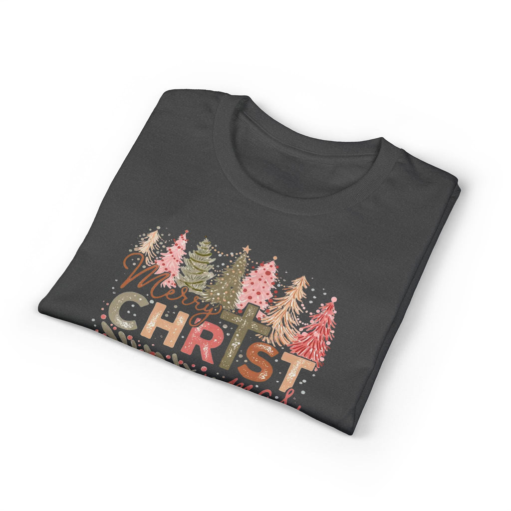 Merry Christmas Cross Gildan unisex T-Shirt