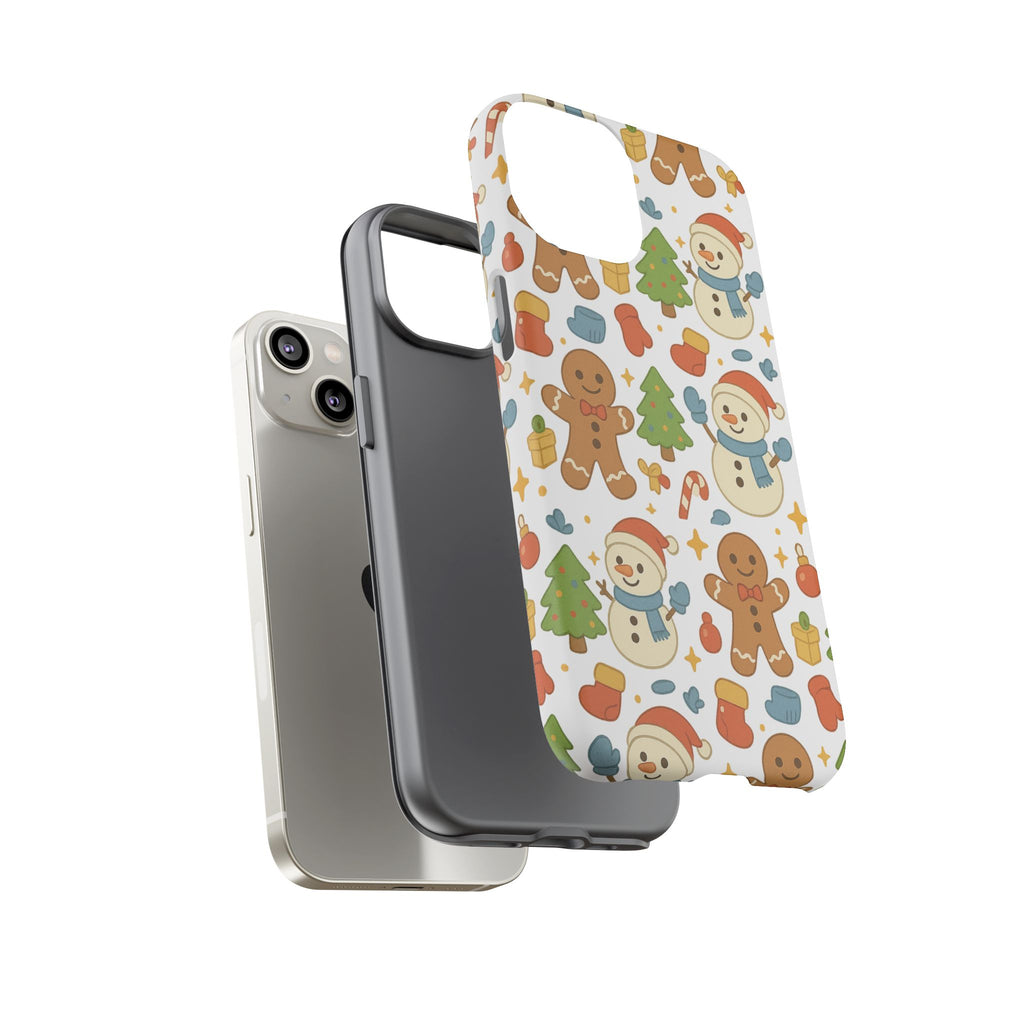 Cute Gingerbread/ Snowmen Christmas Phone Case