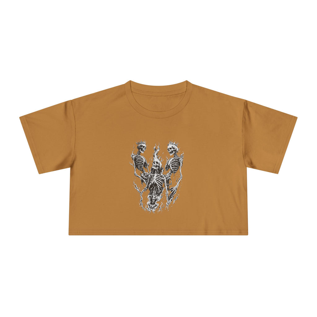 Crop Tee – Skeletons