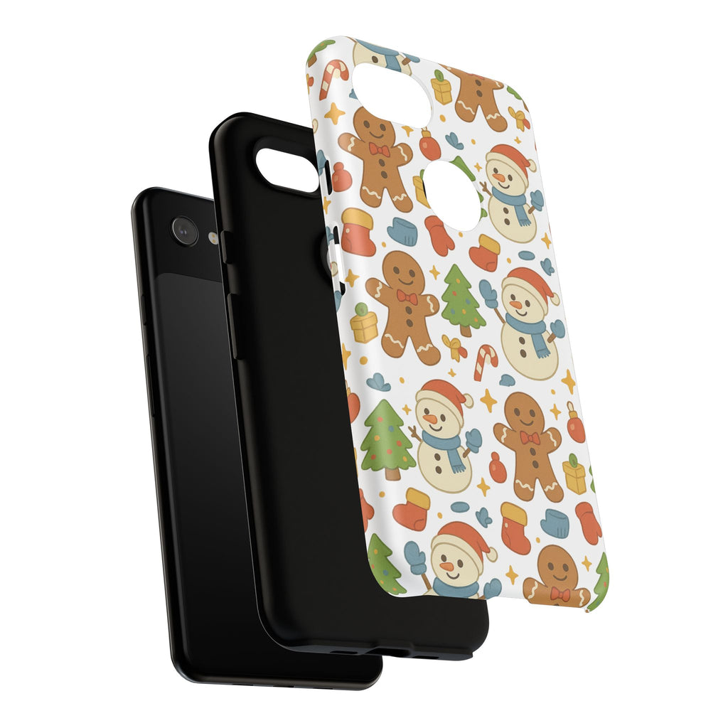 Cute Gingerbread/ Snowmen Christmas Phone Case
