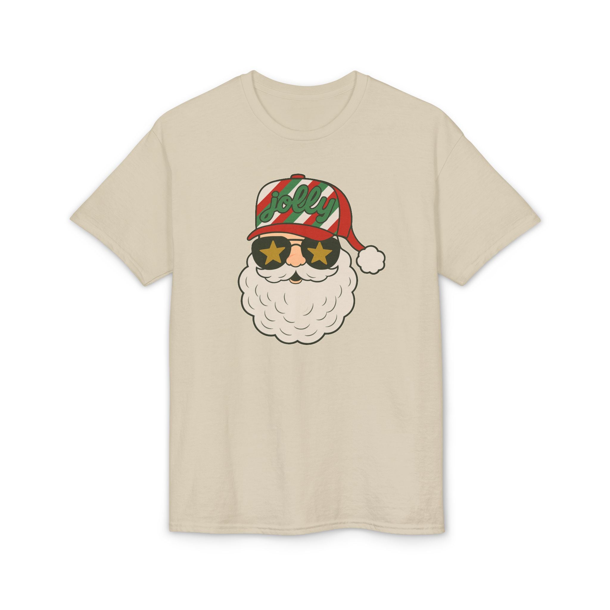 Striped Jolly Santa Gildan unisex T-Shirt