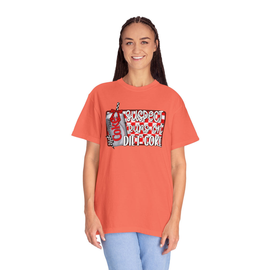 Suspect Runs on Diet Coke Unisex T-Shirt