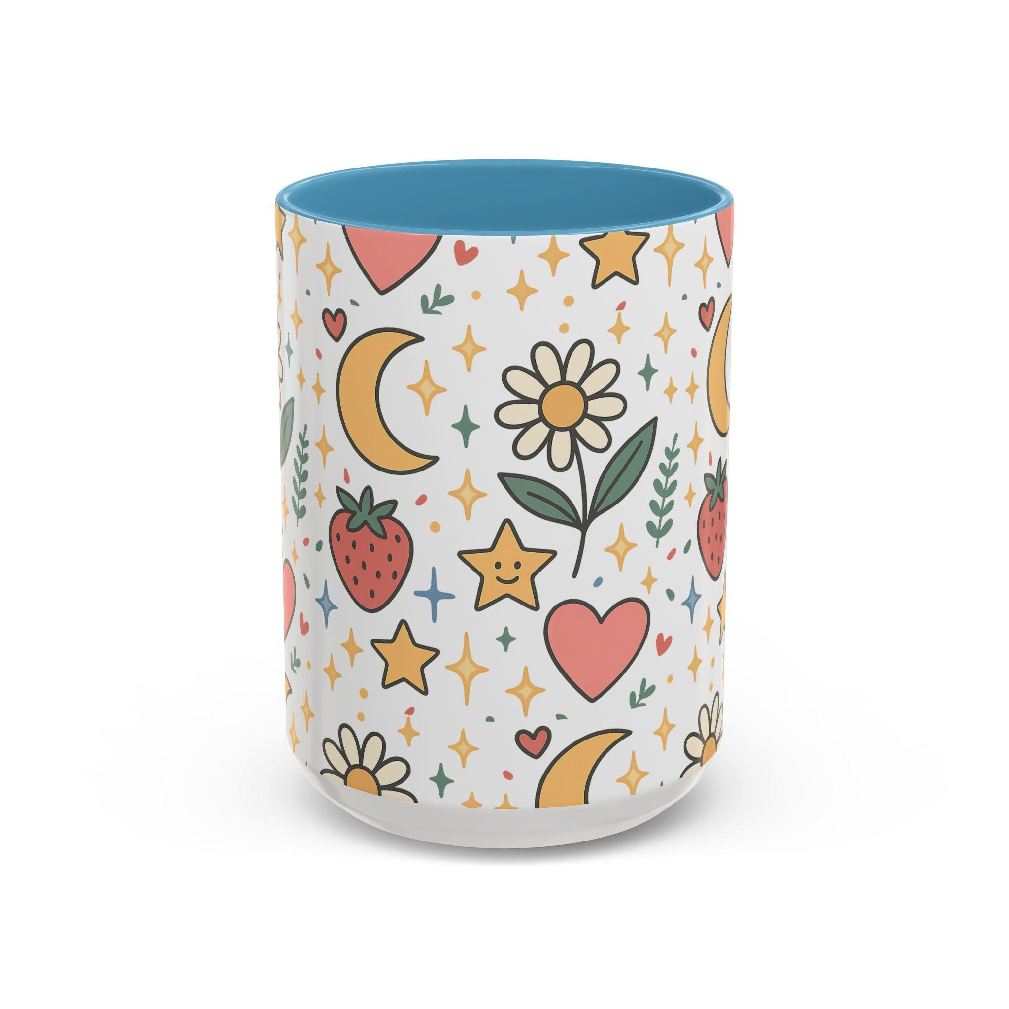 Cute Strawberries/ Flowers Mug