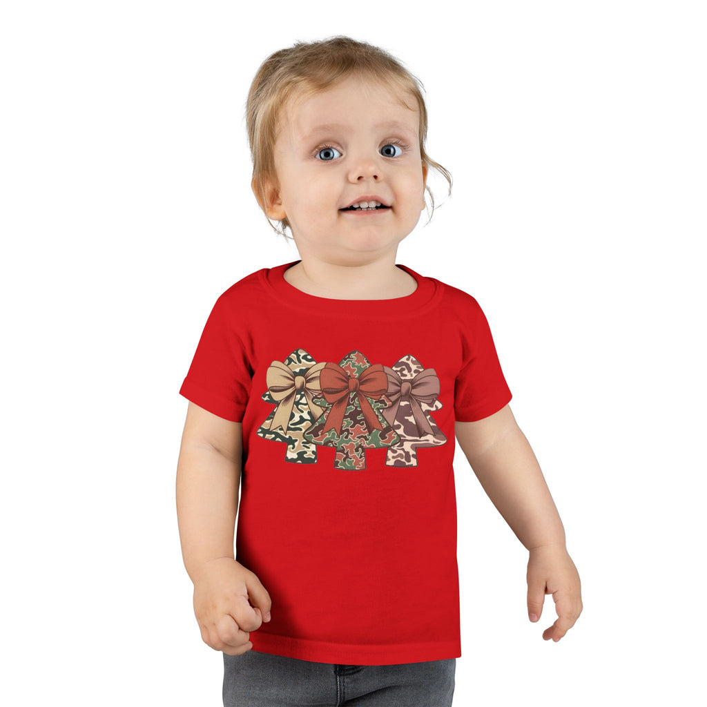Camo Bow Trees Toddler T-Shirt