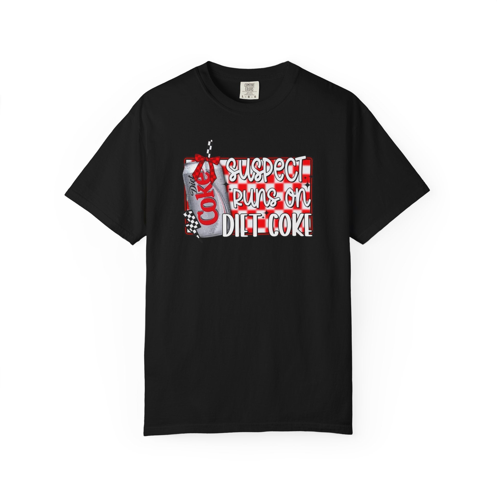 Suspect Runs on Diet Coke Unisex T-Shirt