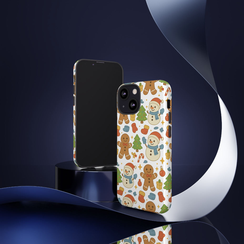Cute Gingerbread/ Snowmen Christmas Phone Case