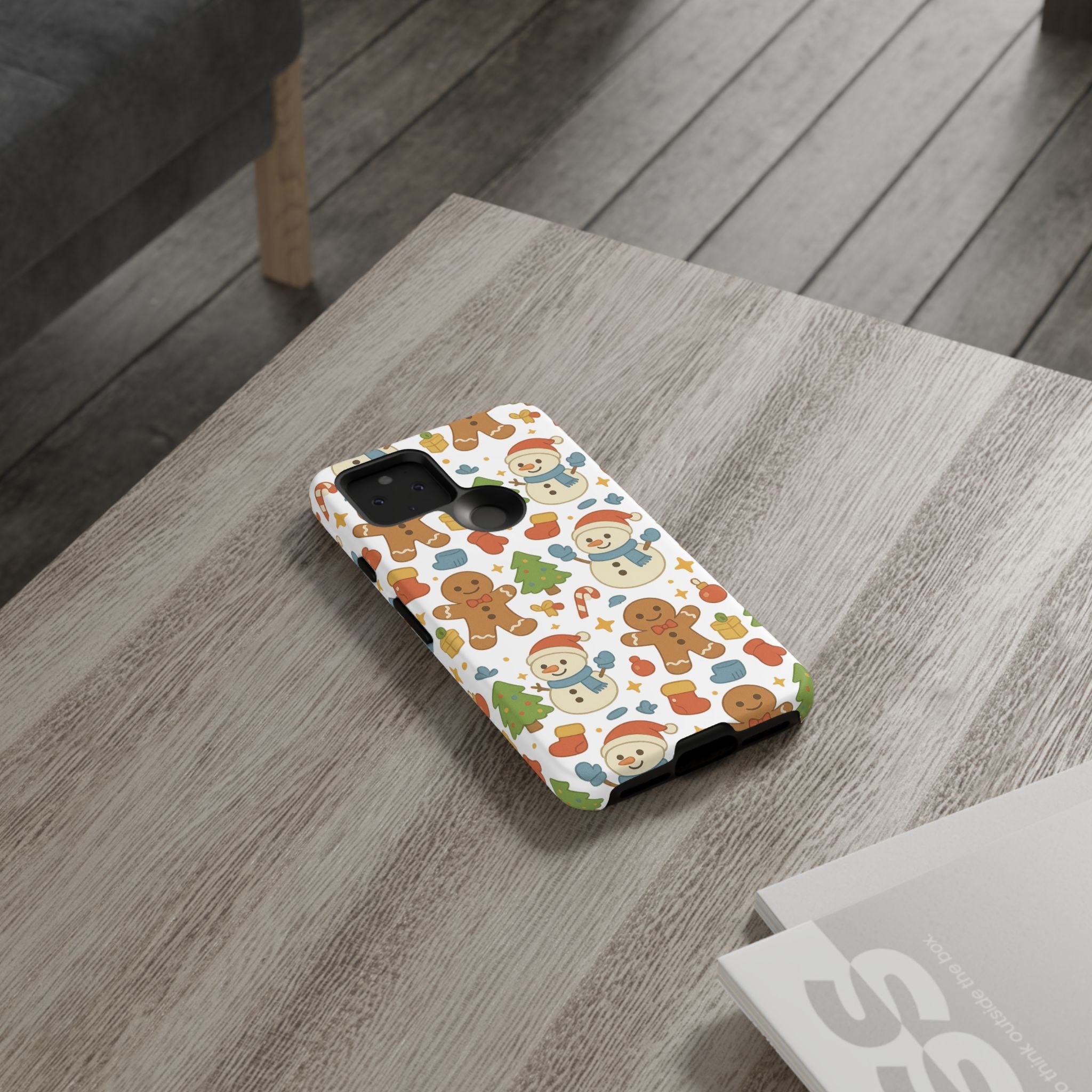 Cute Gingerbread/ Snowmen Christmas Phone Case