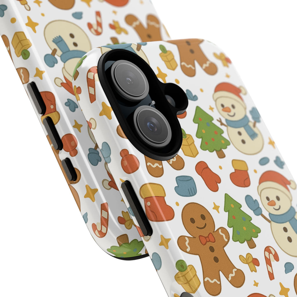 Cute Gingerbread/ Snowmen Christmas Phone Case