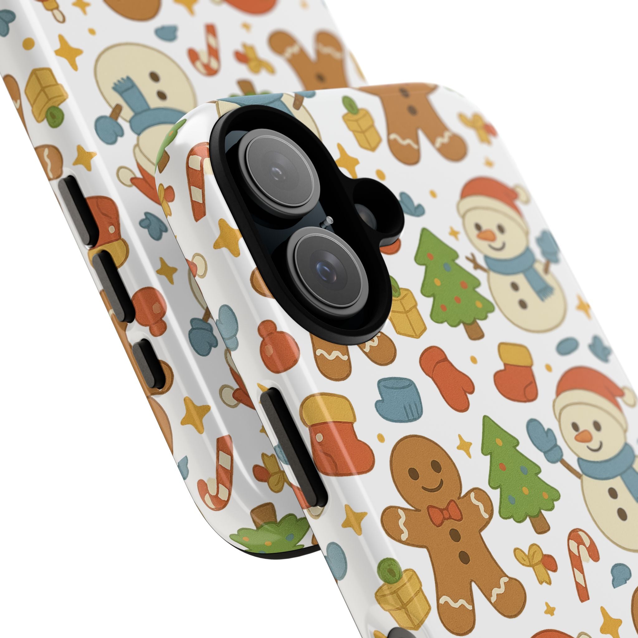 Cute Gingerbread/ Snowmen Christmas Phone Case
